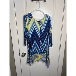 Cupio Blue and Green Tunic